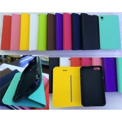 Puzdro DIARY z odolnej syntetickej kože pre HTC M7, fialovomodré