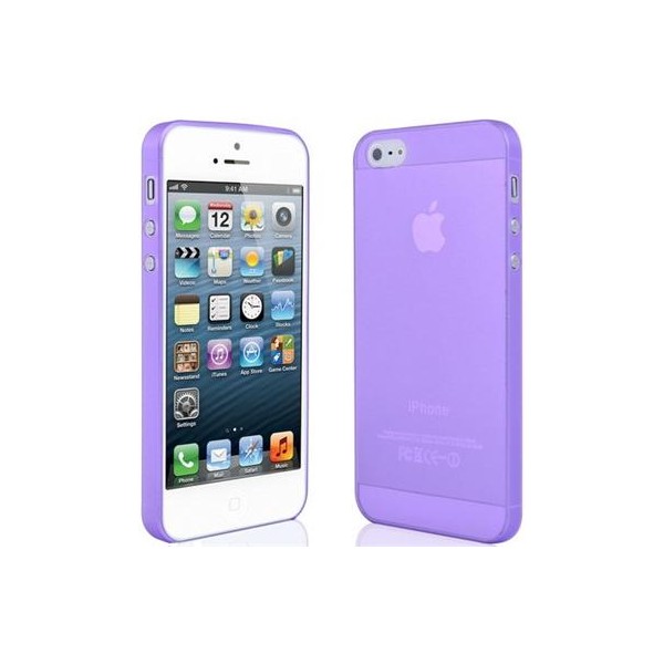 Ultra Thin Silicone Gel Case Cover - iPhone 4, fialové