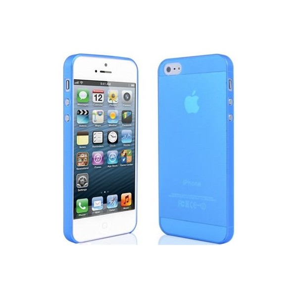 Ultra Thin Silicone Gel Case Cover - iPhone 4, modré