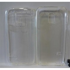 Gumenné puzdro zadné Samsung S5 mini G800, priesvitné