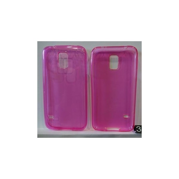 Gumenné puzdro zadné Samsung S5 G900, ružové