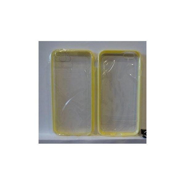 Silikonové puzdro TPU priesvitné, zadné iPhone 6, žlté