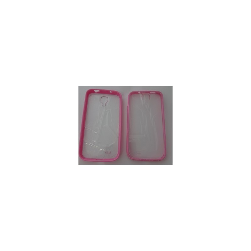 Silikonové puzdro TPU priesvitné, zadné Samsung S4 i9505, ružové