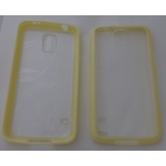 Silikonové puzdro TPU priesvitné, zadné Samsung S5 G900, žlté