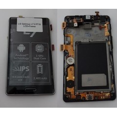 LG Optimus L7 II P710 LCD displej + dotyková plocha + kryt (Čierny) 3v1 original