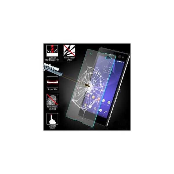 Tvrdené sklo pre Sony Xperia M4 M4-Aqua  Premium Tempered glass 2,5D 9H 0,3mm screen protector