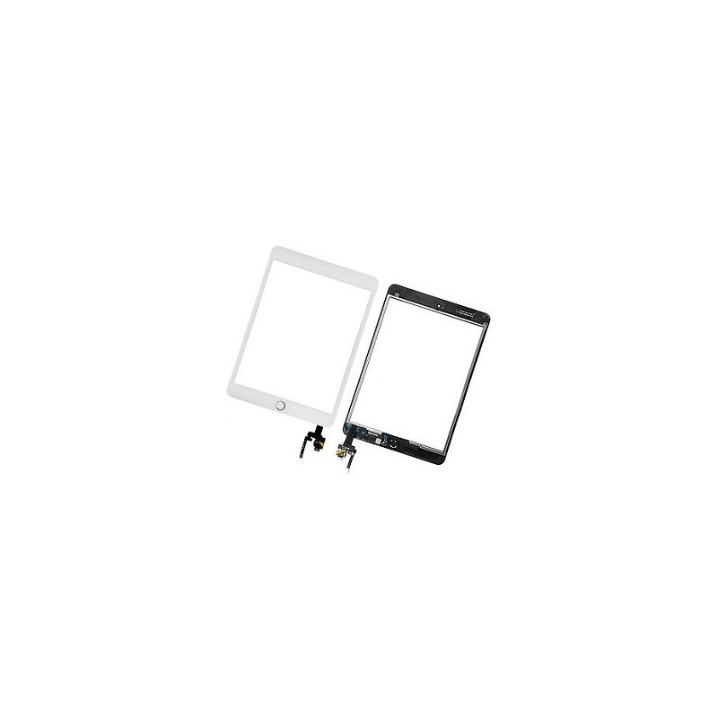 Dotyková plocha sklíčko Apple iPad mini 3 Tablet biela sú aj naletované konektory Flex bez home button