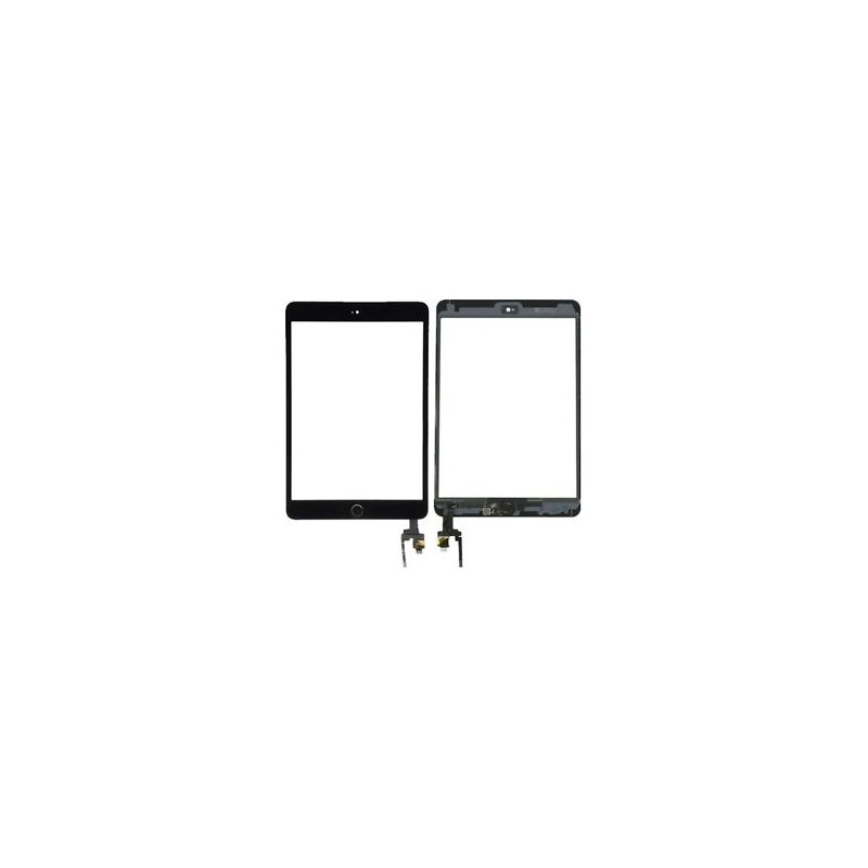 Dotyková plocha sklíčko Apple iPad mini 3 Tablet cierna sú aj naletované konektory Flex bez home button