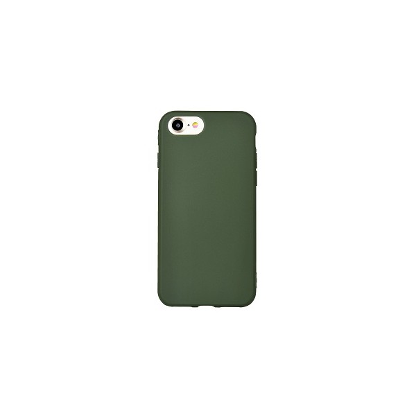 Soft Matte iPhone X / XS Samet Silicon Case Zelená