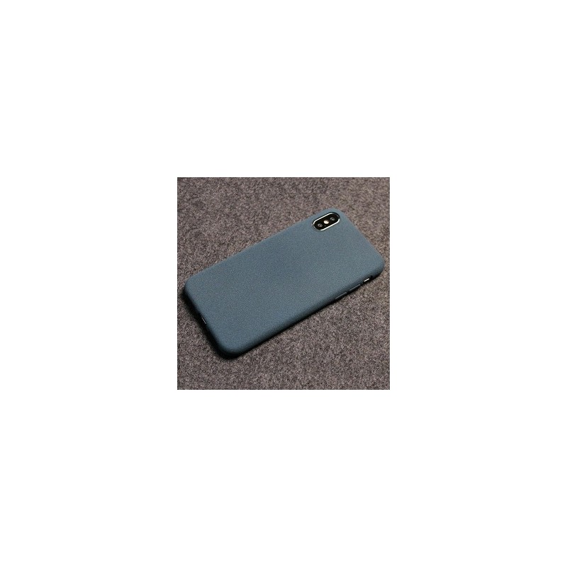 Soft Matte iPhone X / XS Samet Silicon Case Modrá