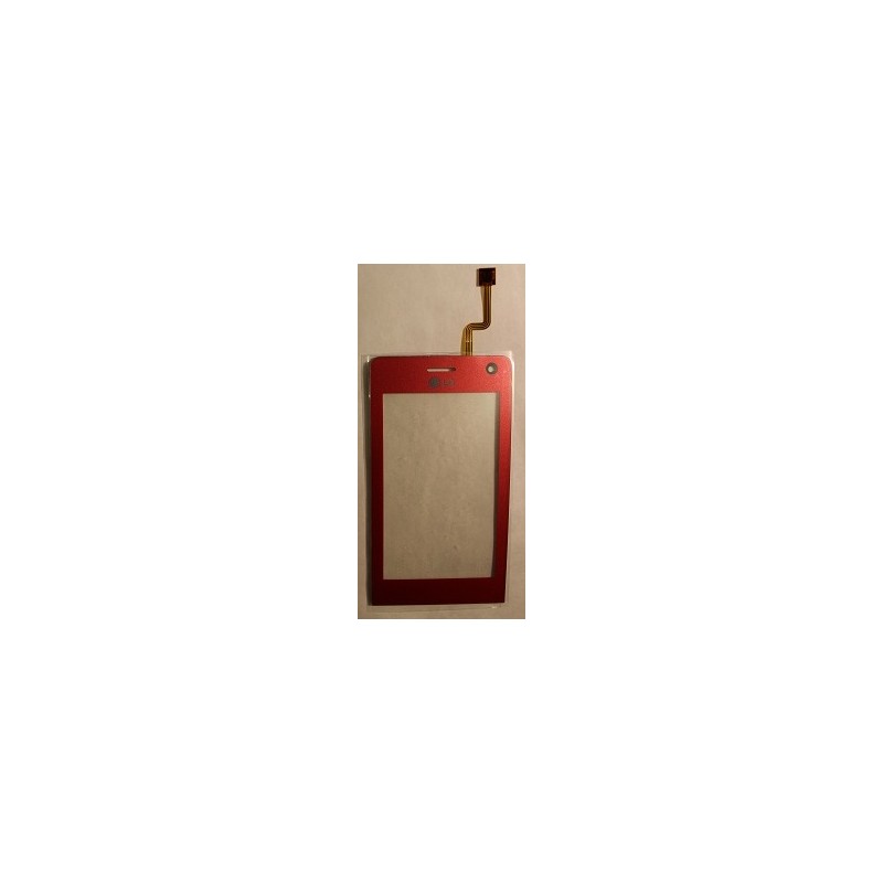 Dotyková plocha sklíčko LG KU990 červená , originál