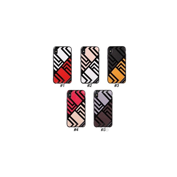 Fashion Maze Style TPU Leather Case iPhone X / XS vzor 2