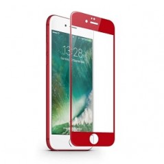 5D Premium Tvrdené sklo Full Cover pre iPhone 7+ / 8+ Plus, červená