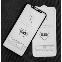 5D Premium Tvrdené sklo Full Cover pre iPhone X / XS, čierne