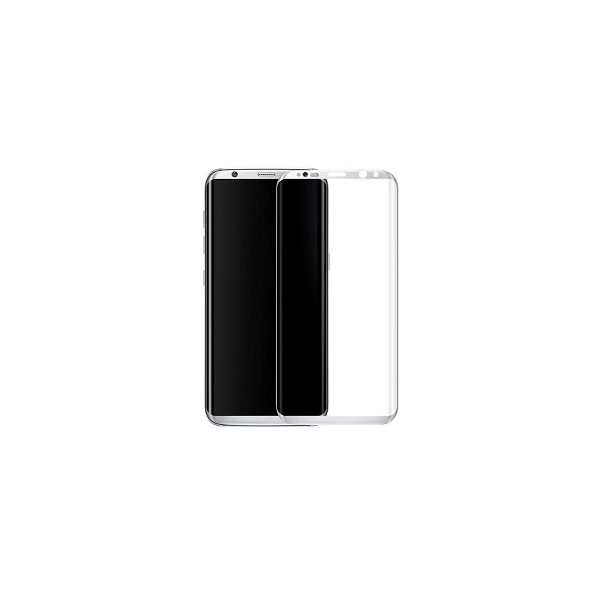5D Premium Tvrdené sklo Full Cover typ A pre Samsung S8 + Plus G955, biele
