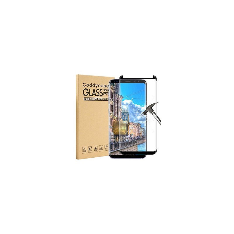 5D Premium Tvrdené sklo Full Cover typ B pre Samsung S8 + Plus G955, purpurové