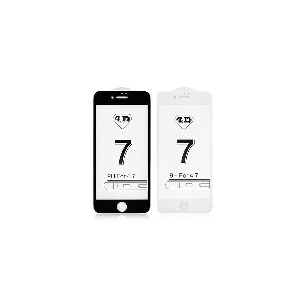 4D Premium Tvrdené sklo Full Cover pre iPhone 6 + Plus / 6S + Plus, čierna