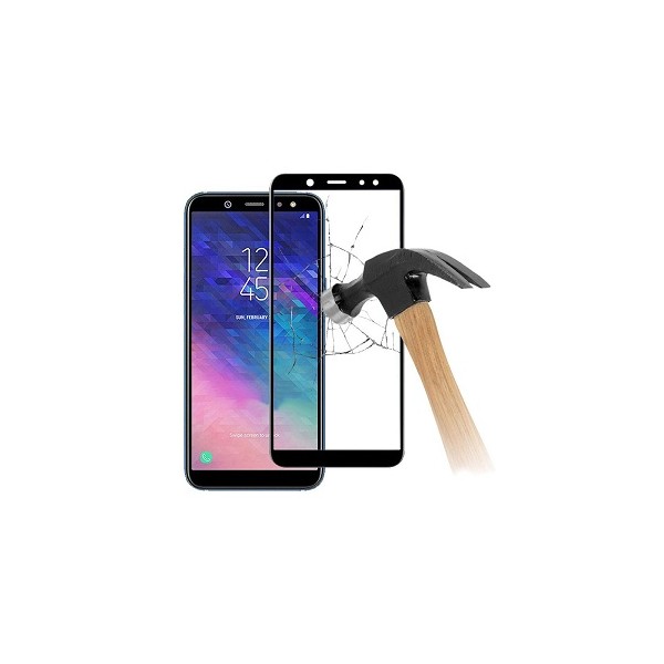 5D Premium Tvrdené sklo Full Cover pre Samsung A8 2018 A530, čierne