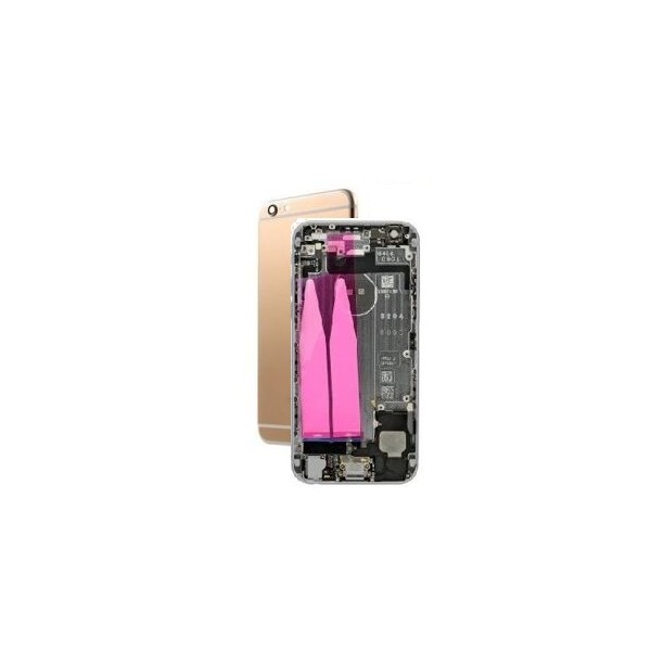 Apple iPhone 6s Plus - Zadný Housing + Malé Diely + zvonček a Flex Nabijaci a Flex Tlačidla (Zlatá)
