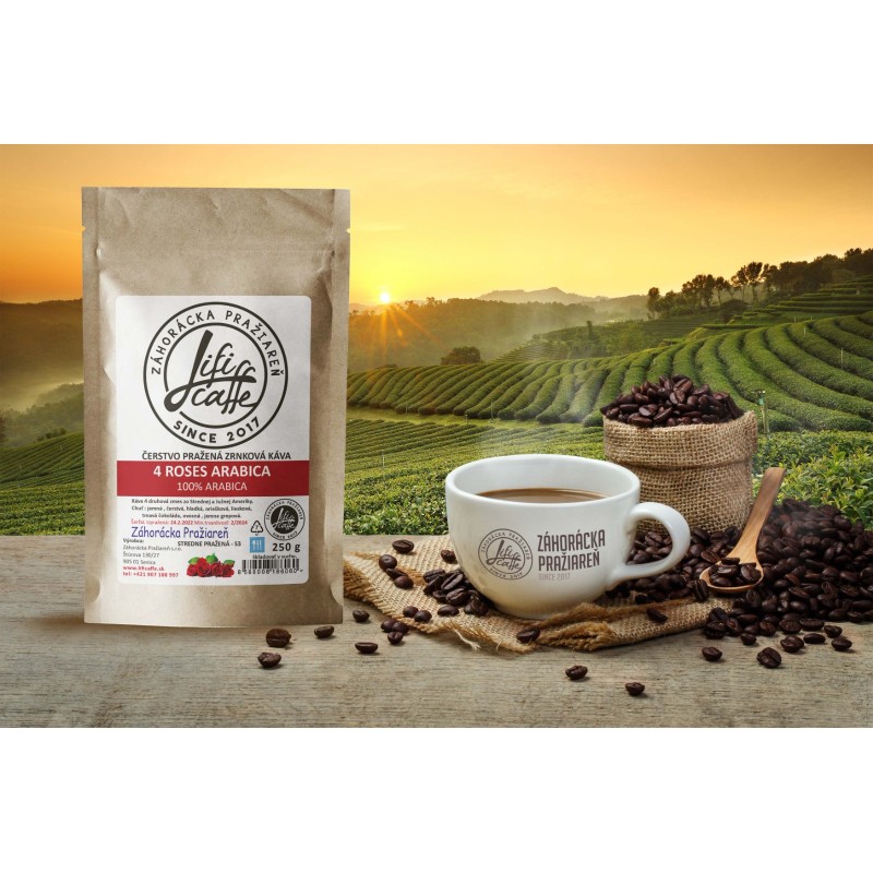 4 Roses zmes 100% Arabica 4 Druhy