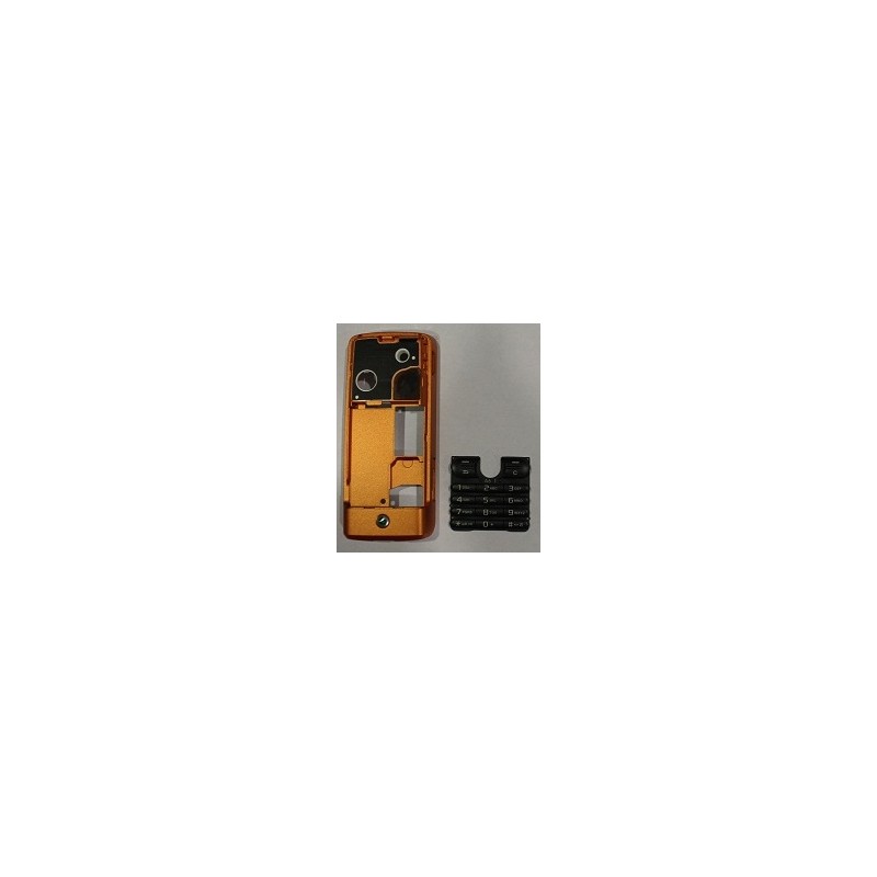 Kryt Sony Ericsson W200i oranžový, čierny, 2v1, originál