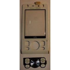 Kryt Sony ericsson W910i predný biely + biela klávesnica, originál
